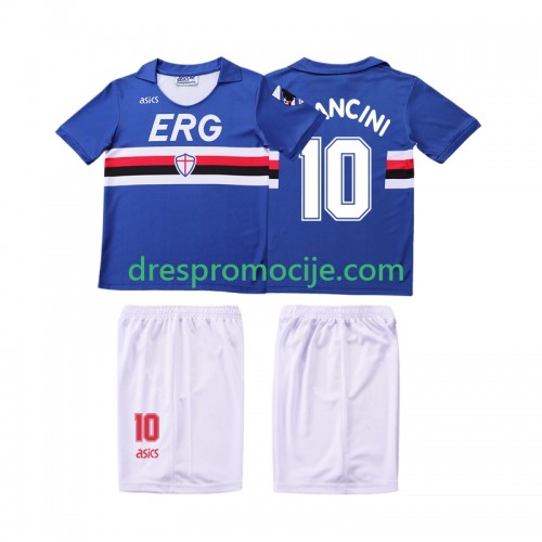 Sampdoria MANCINI 10 1991 Dres Retro Dječji Domaći 1990 Kratkih Rukava Sampdoria MANCINI 10 1991 Dres Retro Dječji Domaći 1990 Kratkih Rukava